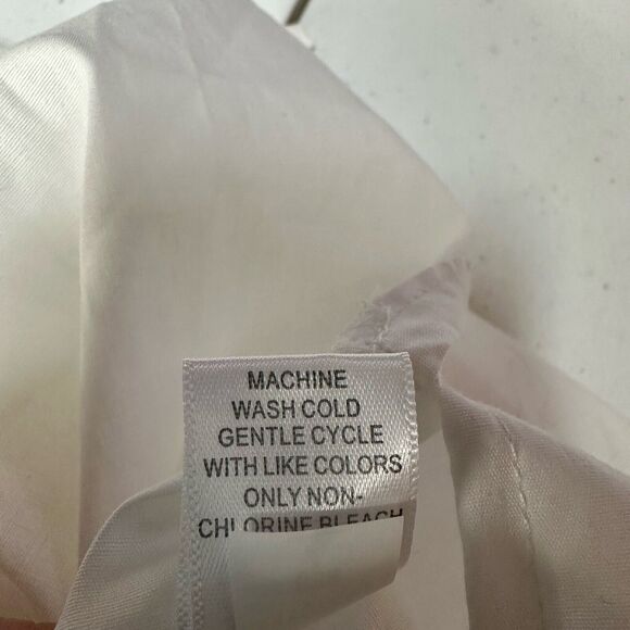 Melissa Paige Off Shoulder Top Medium Cotton White Lagenlook Drape 3/4 Sleeve - Picture 8 of 11